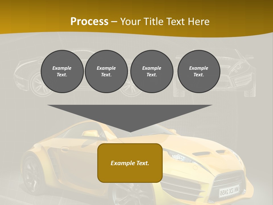 Sports Car Vehicle Electric Car PowerPoint Template