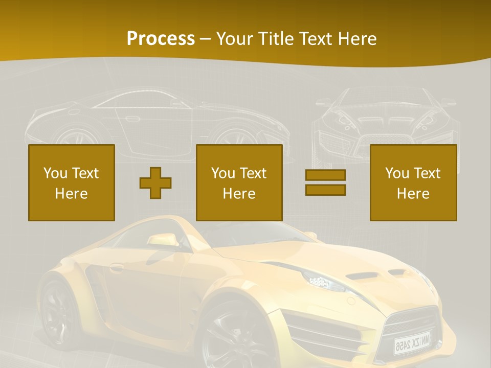 Sports Car Vehicle Electric Car PowerPoint Template