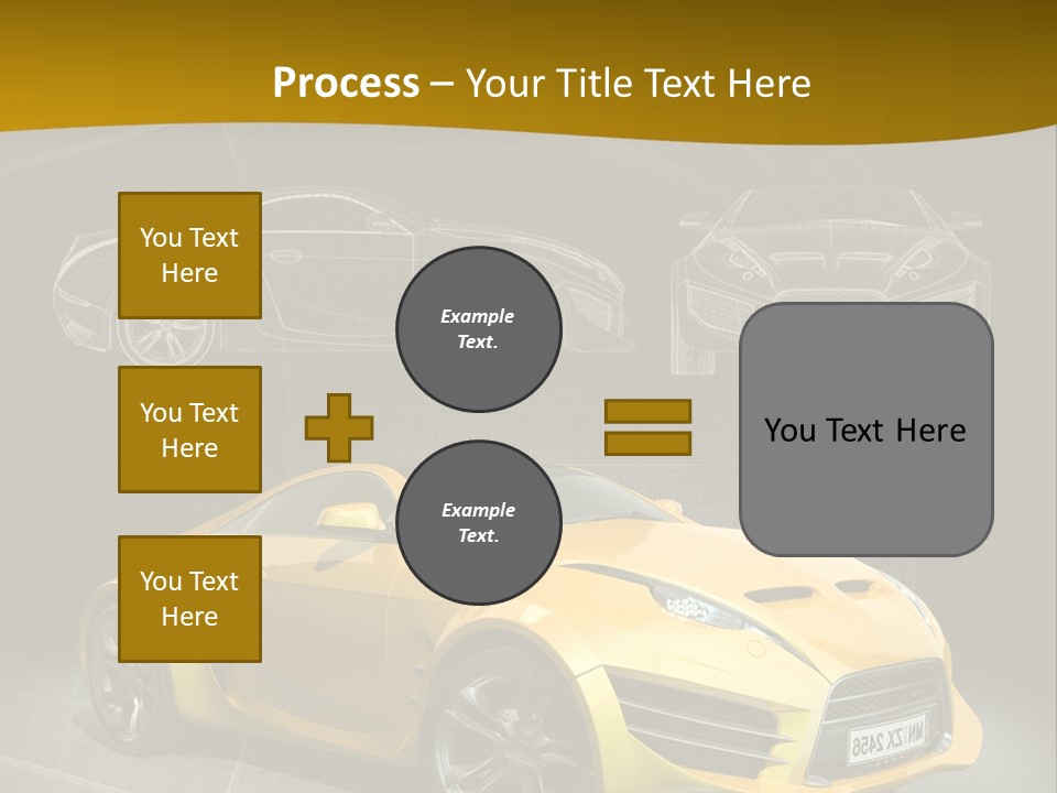 Sports Car Vehicle Electric Car PowerPoint Template