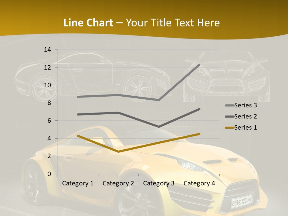 Sports Car Vehicle Electric Car PowerPoint Template