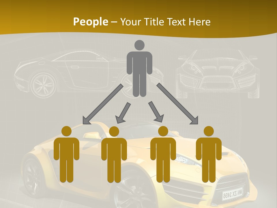 Sports Car Vehicle Electric Car PowerPoint Template