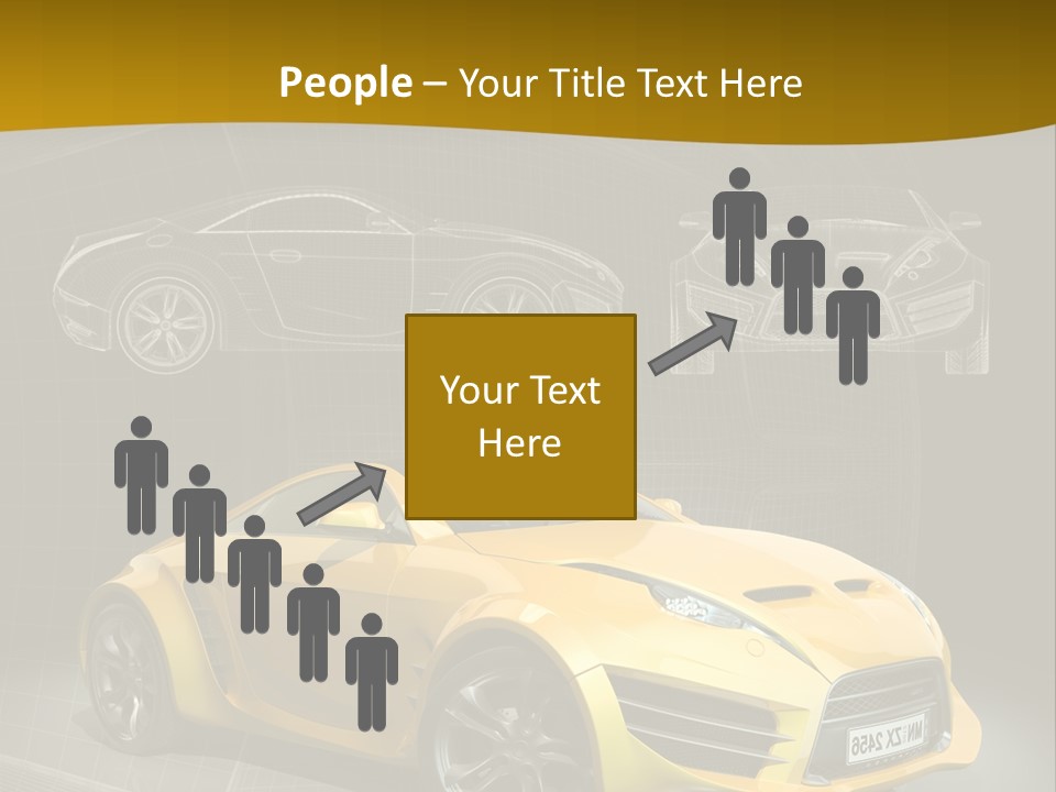 Sports Car Vehicle Electric Car PowerPoint Template