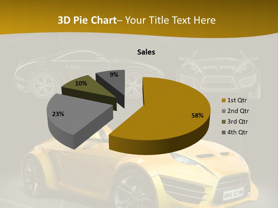 Sports Car Vehicle Electric Car PowerPoint Template