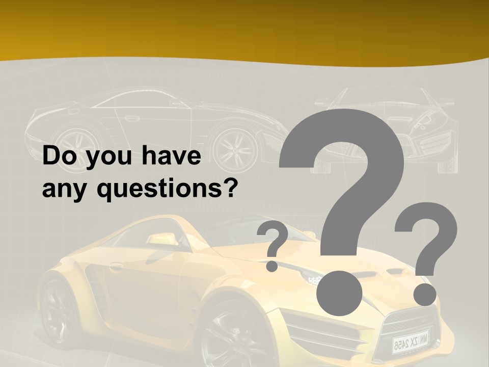 Sports Car Vehicle Electric Car PowerPoint Template