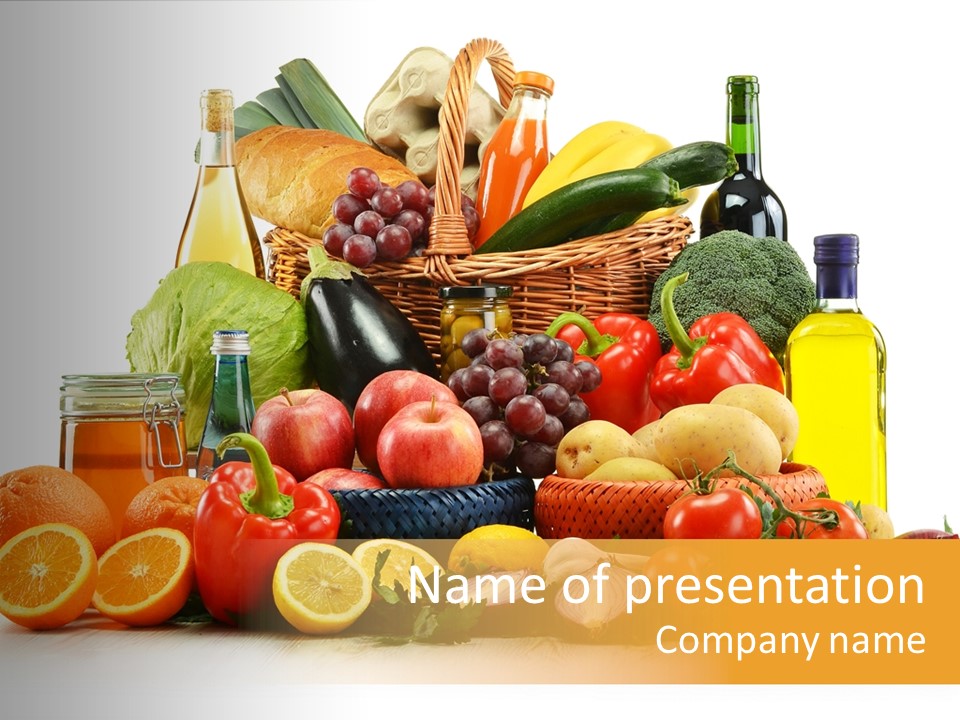 Organic Diet Vegetarian PowerPoint Template