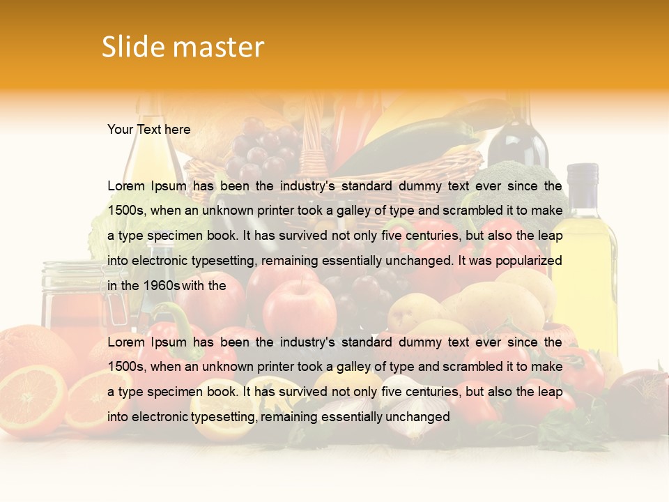 Organic Diet Vegetarian PowerPoint Template