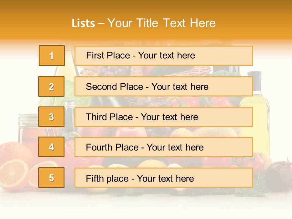 Organic Diet Vegetarian PowerPoint Template