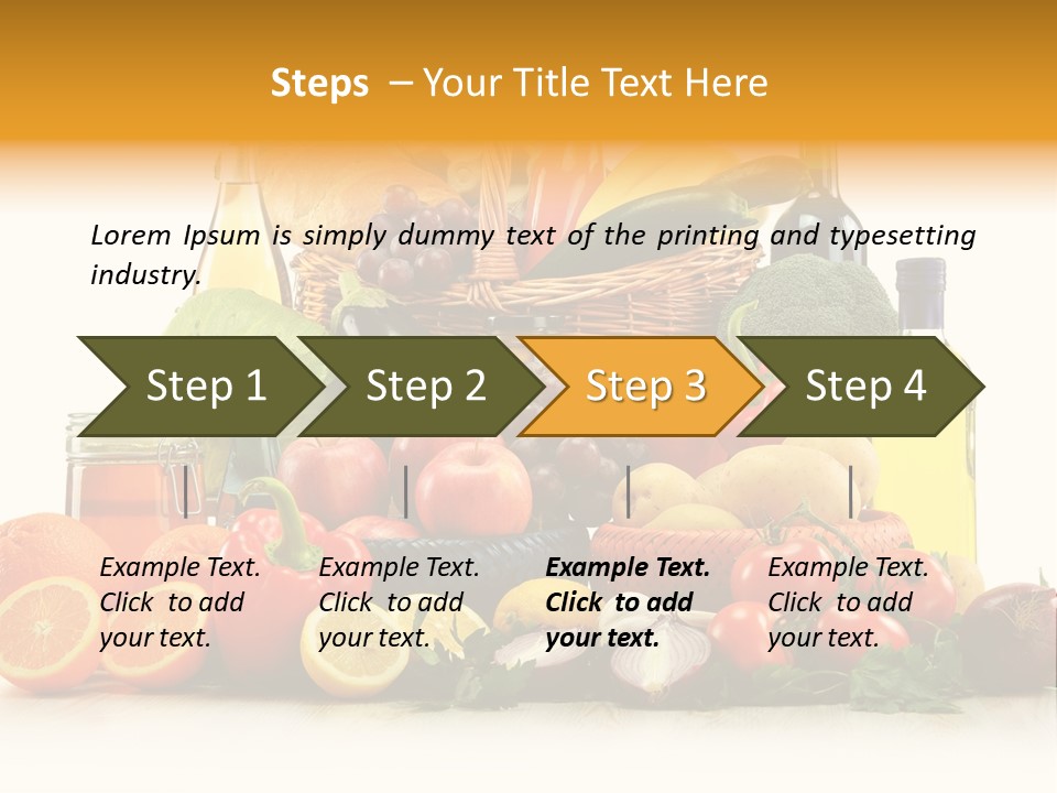 Organic Diet Vegetarian PowerPoint Template
