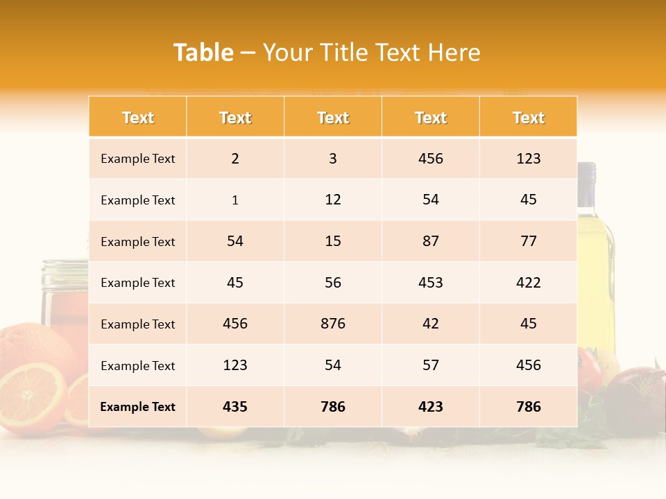 Organic Diet Vegetarian PowerPoint Template