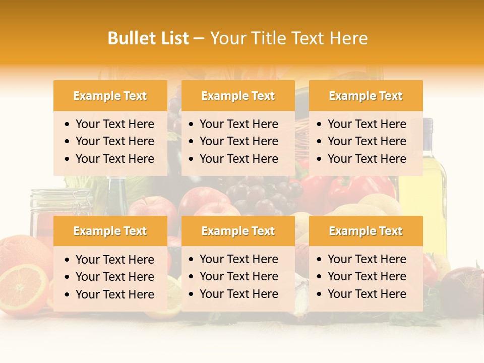 Organic Diet Vegetarian PowerPoint Template