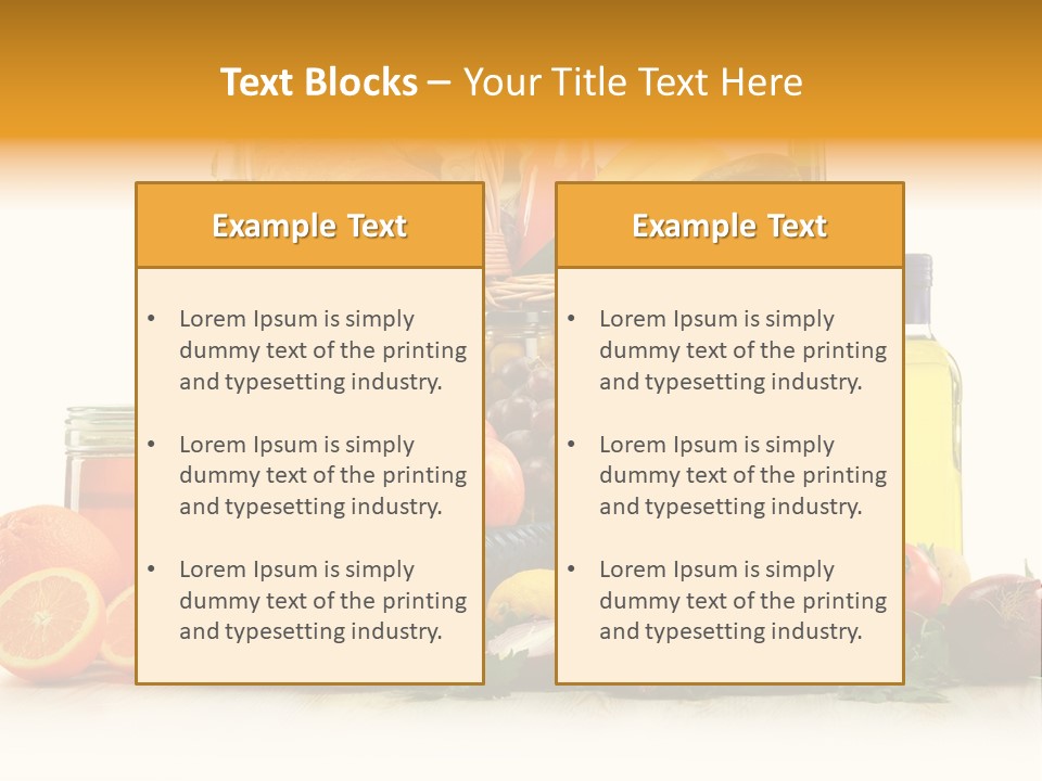 Organic Diet Vegetarian PowerPoint Template