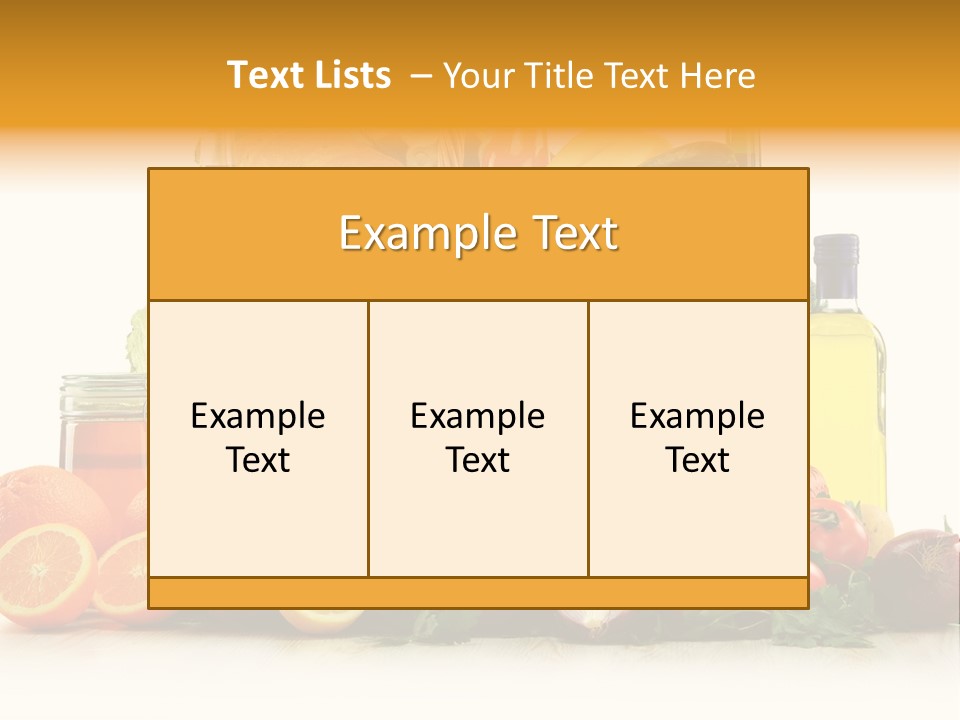 Organic Diet Vegetarian PowerPoint Template