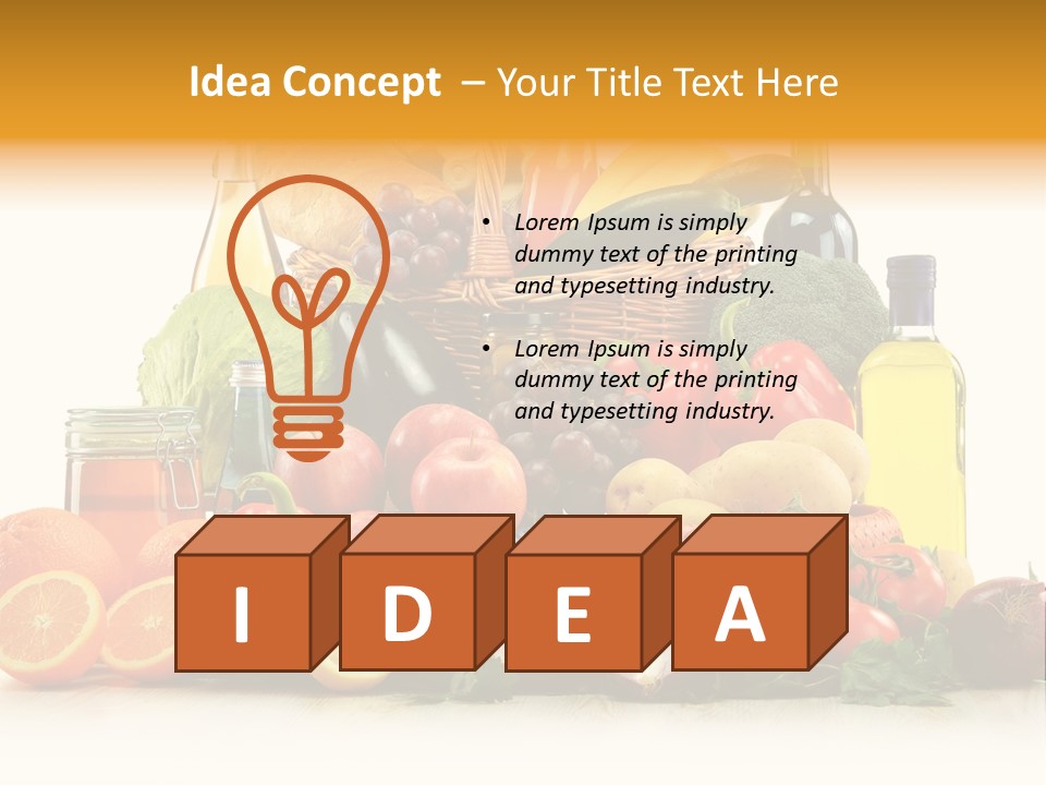 Organic Diet Vegetarian PowerPoint Template