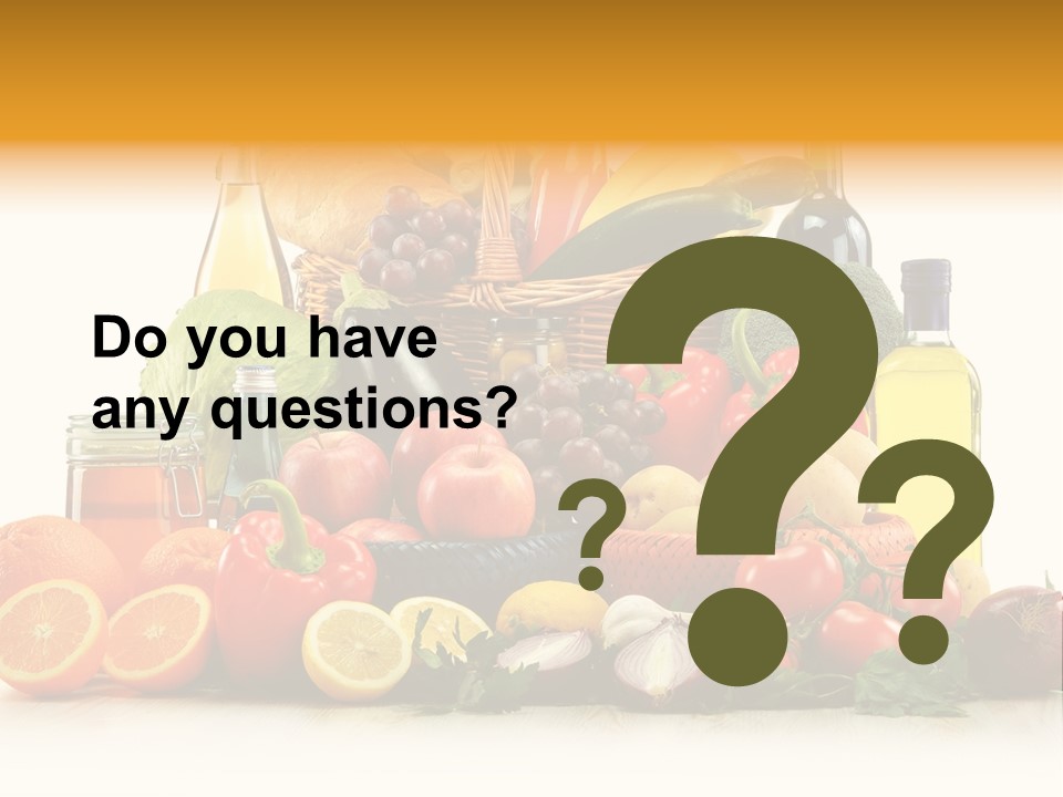 Organic Diet Vegetarian PowerPoint Template