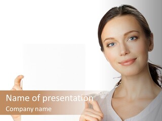 Signboard Cutout Businesspeople PowerPoint Template