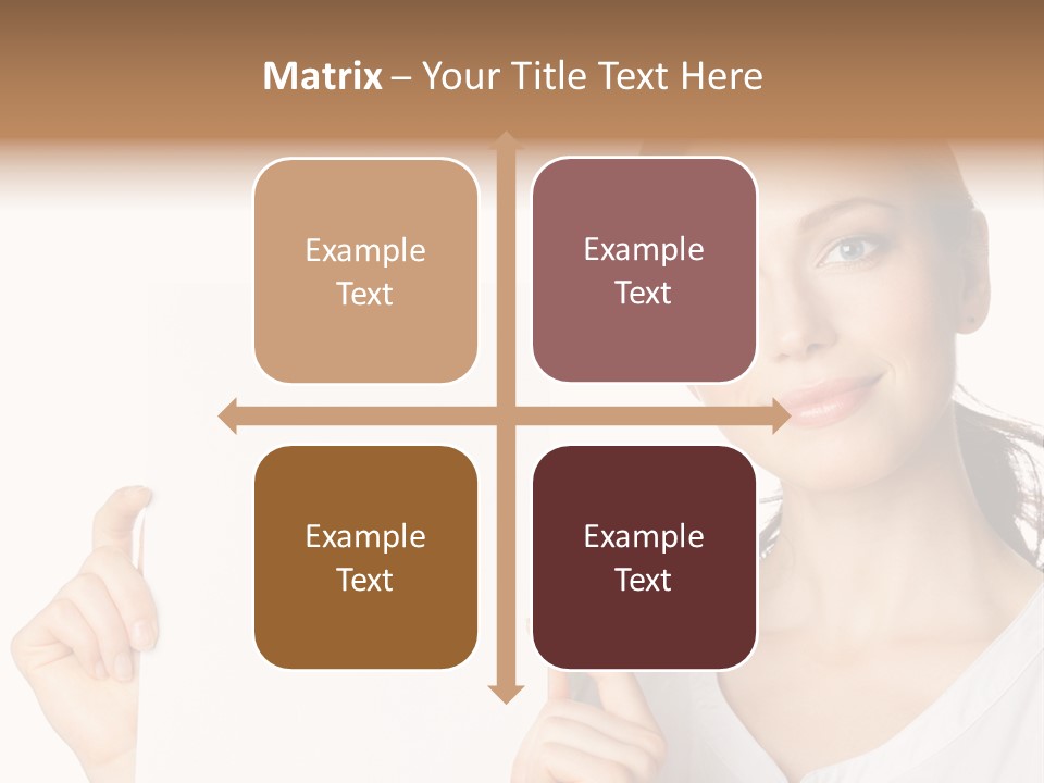 Signboard Cutout Businesspeople PowerPoint Template