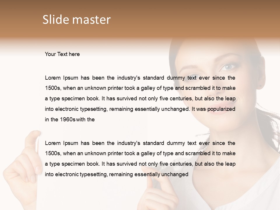 Signboard Cutout Businesspeople PowerPoint Template