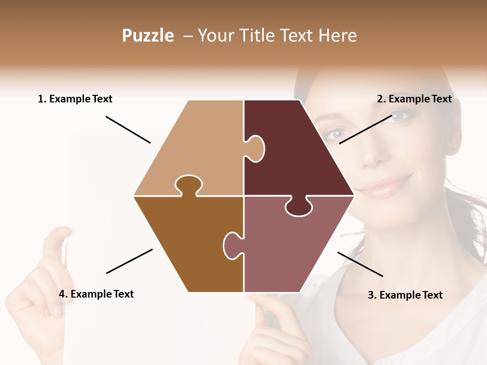 Signboard Cutout Businesspeople PowerPoint Template