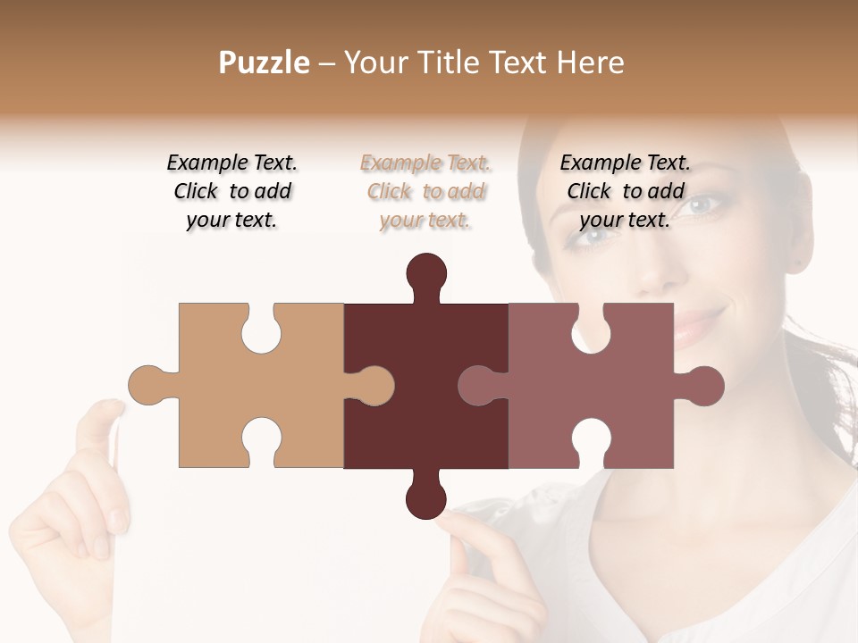 Signboard Cutout Businesspeople PowerPoint Template