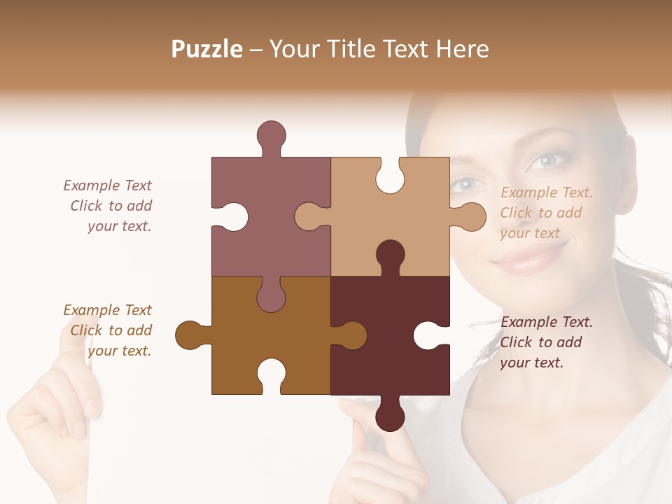 Signboard Cutout Businesspeople PowerPoint Template