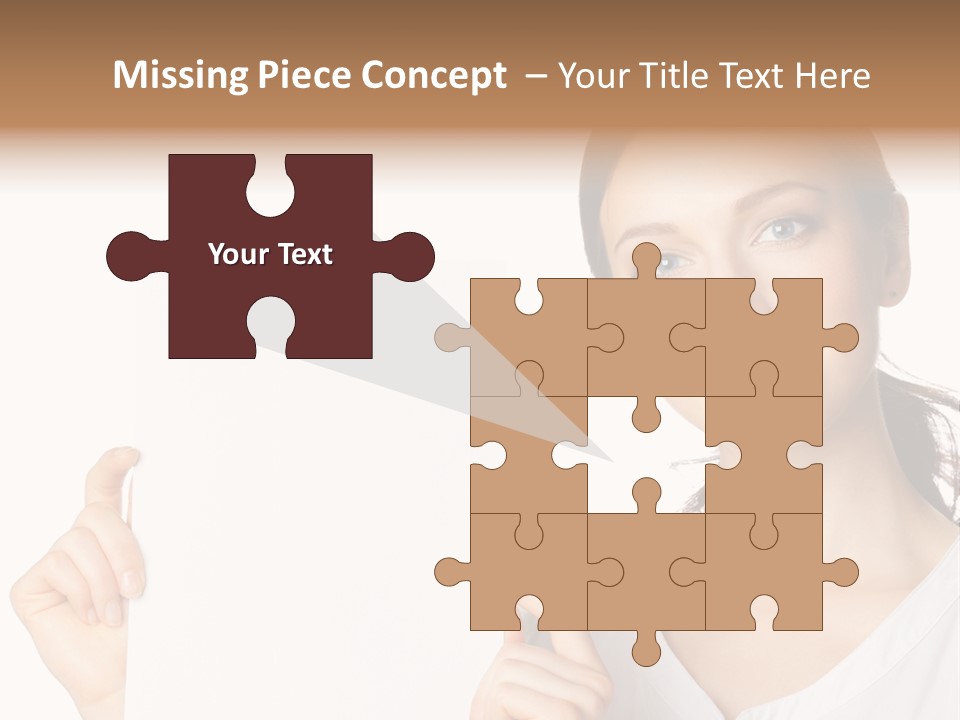 Signboard Cutout Businesspeople PowerPoint Template