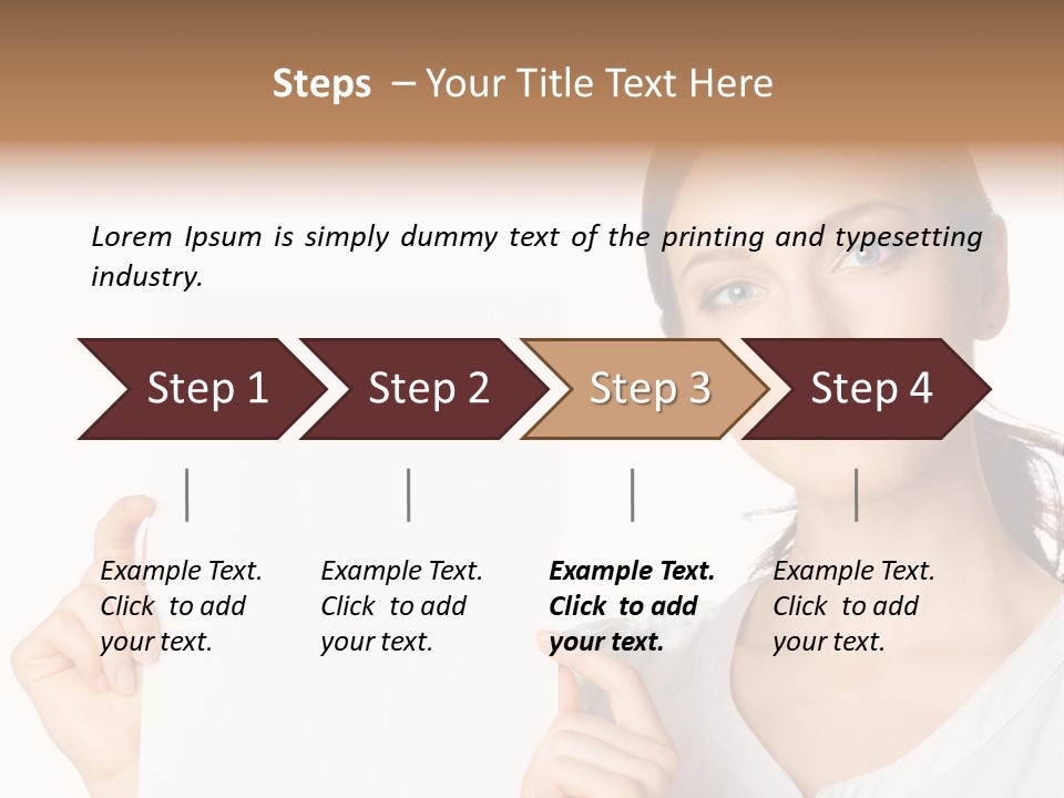 Signboard Cutout Businesspeople PowerPoint Template