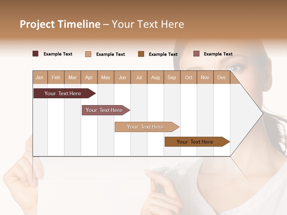Signboard Cutout Businesspeople PowerPoint Template