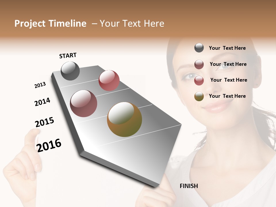 Signboard Cutout Businesspeople PowerPoint Template