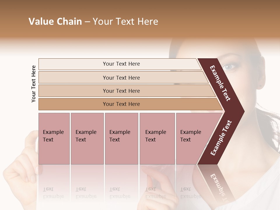 Signboard Cutout Businesspeople PowerPoint Template