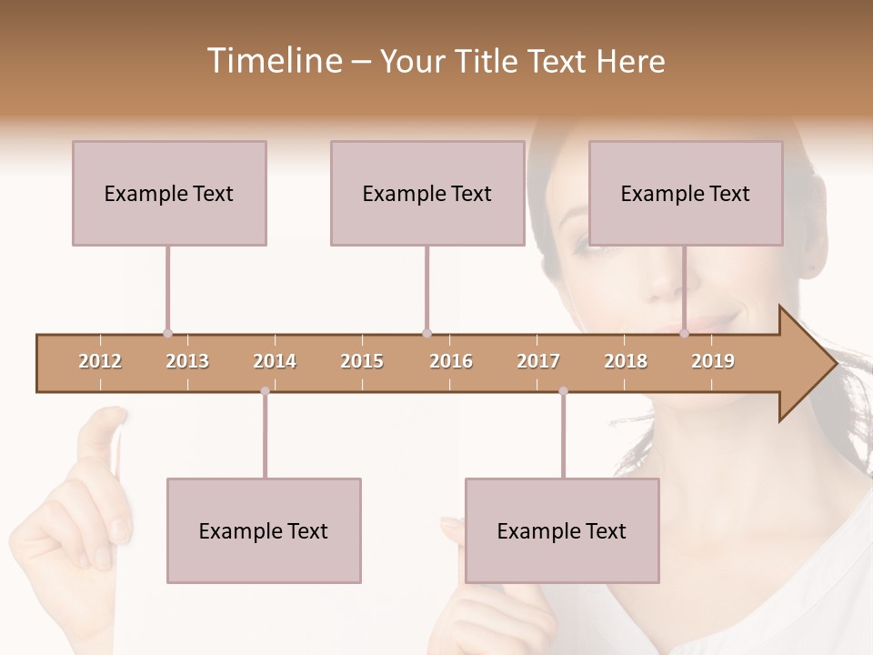 Signboard Cutout Businesspeople PowerPoint Template