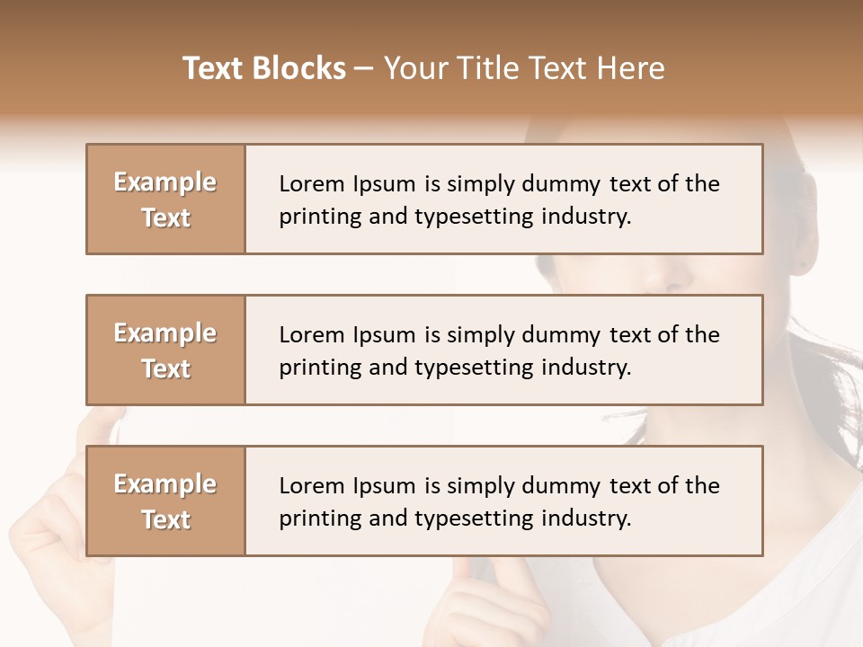 Signboard Cutout Businesspeople PowerPoint Template