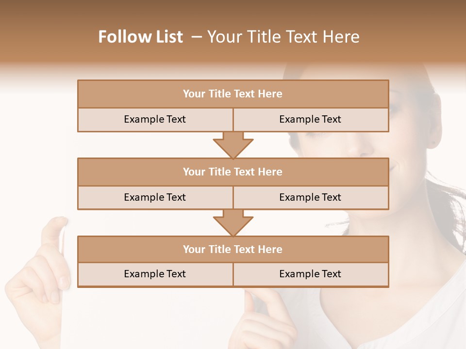 Signboard Cutout Businesspeople PowerPoint Template