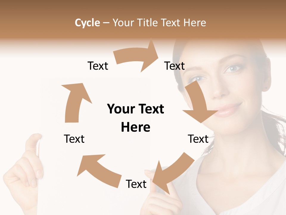 Signboard Cutout Businesspeople PowerPoint Template