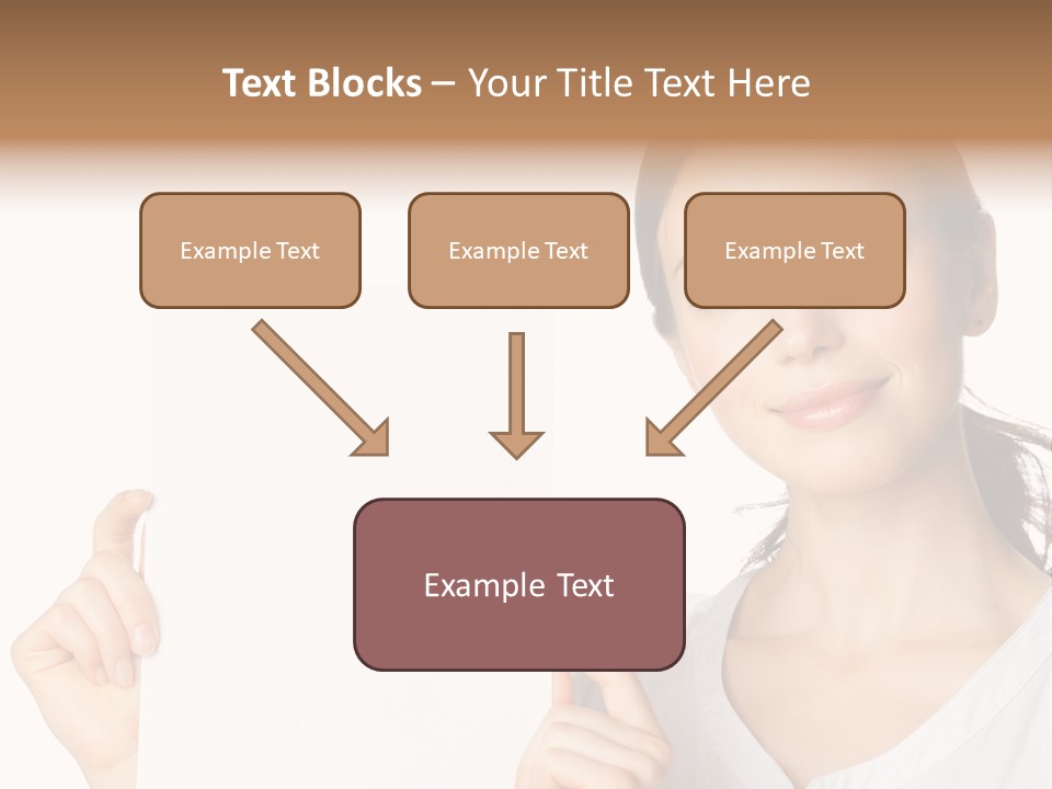 Signboard Cutout Businesspeople PowerPoint Template