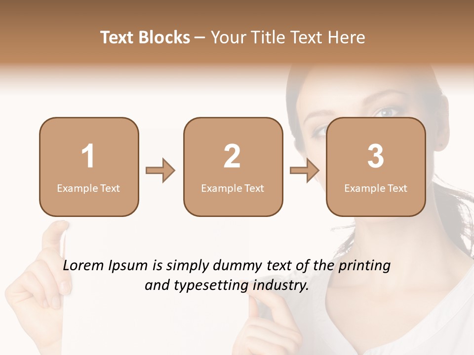 Signboard Cutout Businesspeople PowerPoint Template