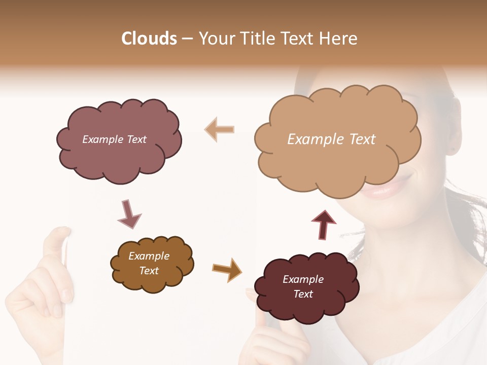 Signboard Cutout Businesspeople PowerPoint Template