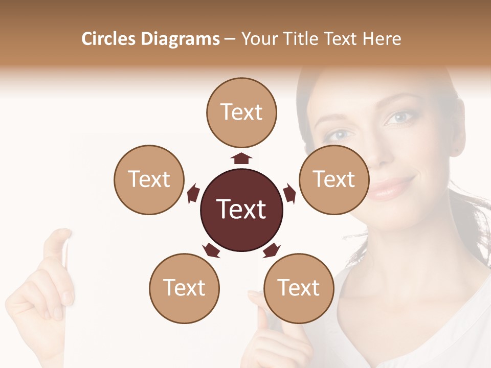 Signboard Cutout Businesspeople PowerPoint Template