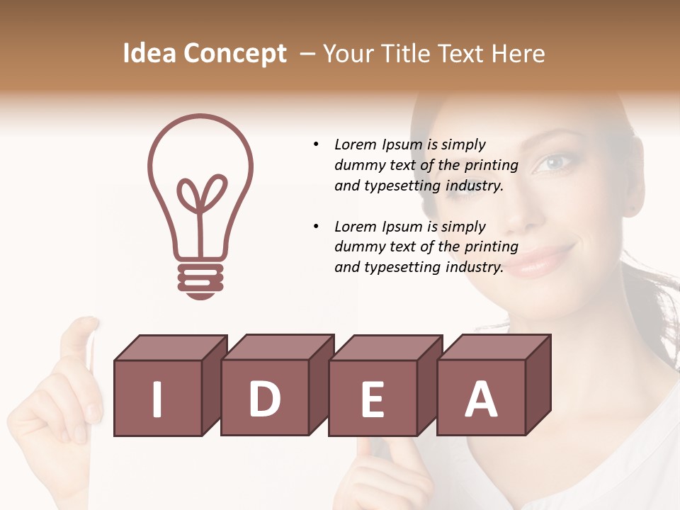 Signboard Cutout Businesspeople PowerPoint Template