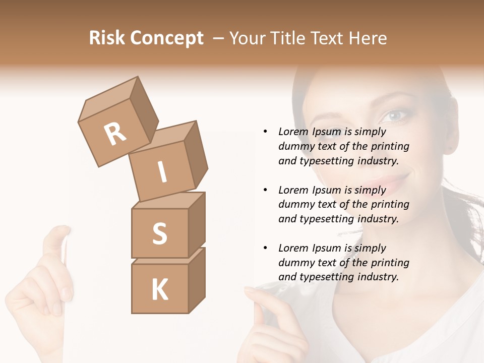 Signboard Cutout Businesspeople PowerPoint Template