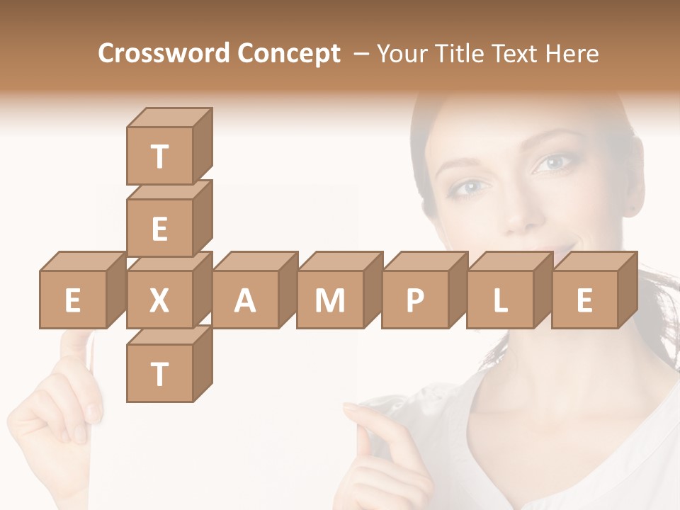 Signboard Cutout Businesspeople PowerPoint Template