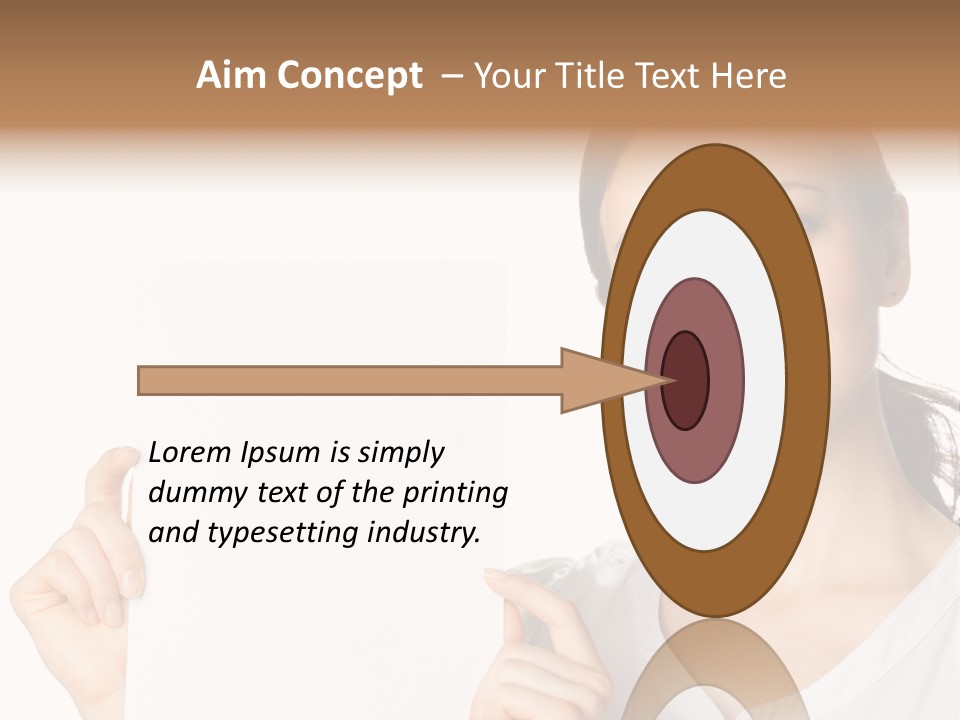 Signboard Cutout Businesspeople PowerPoint Template