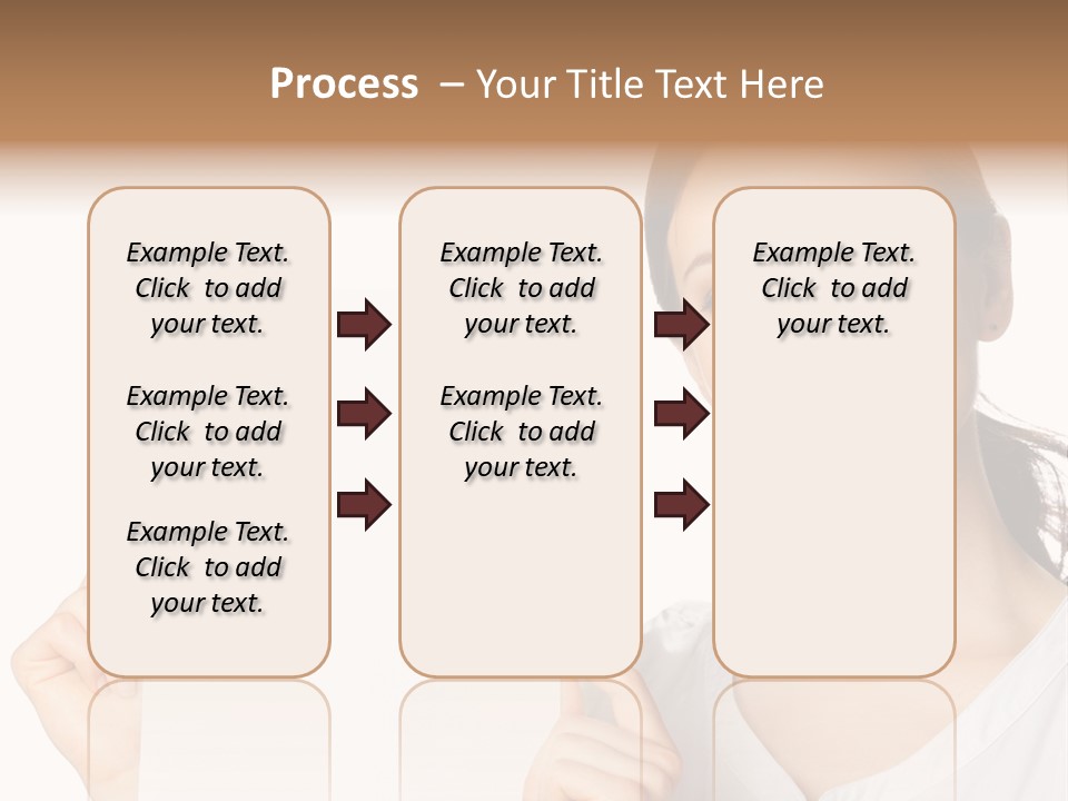 Signboard Cutout Businesspeople PowerPoint Template