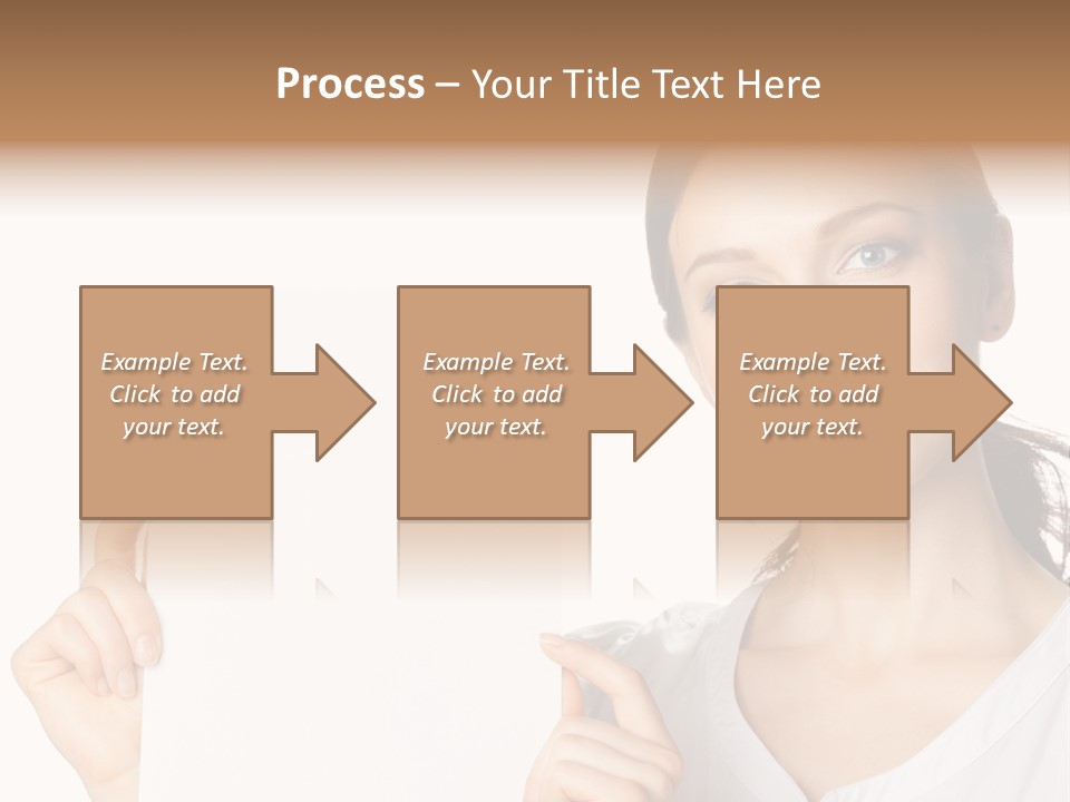 Signboard Cutout Businesspeople PowerPoint Template