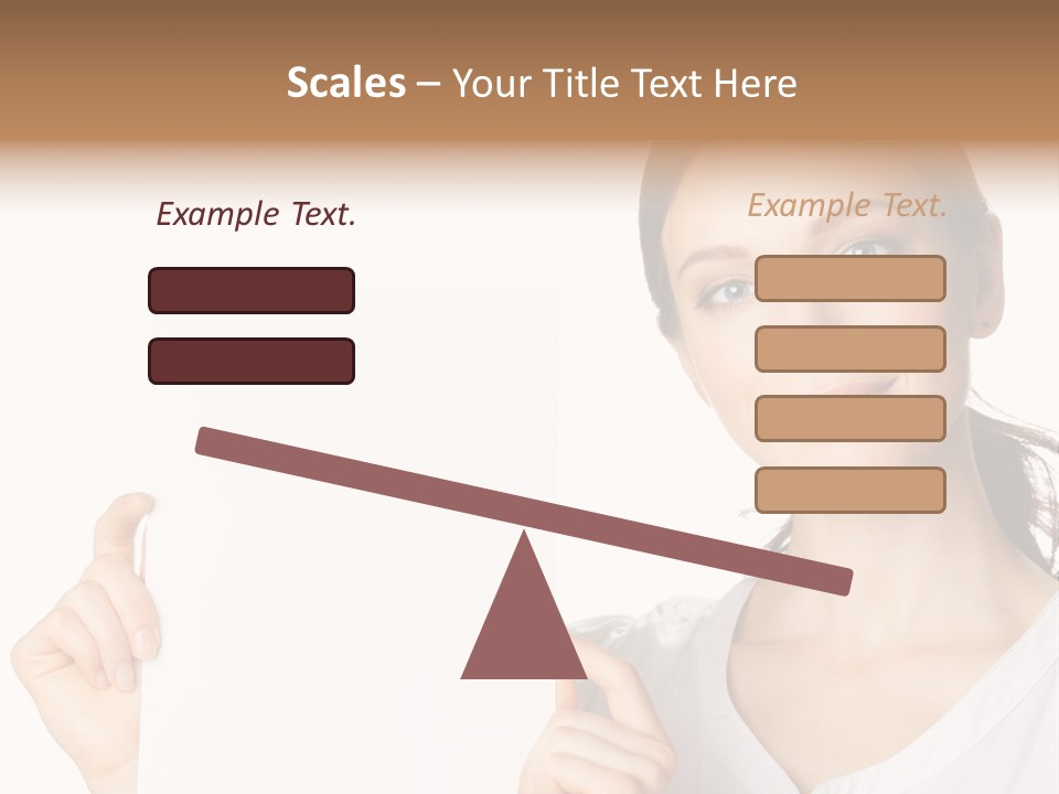 Signboard Cutout Businesspeople PowerPoint Template