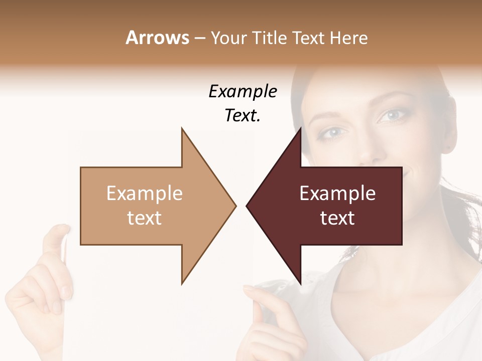 Signboard Cutout Businesspeople PowerPoint Template