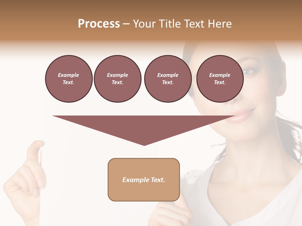 Signboard Cutout Businesspeople PowerPoint Template