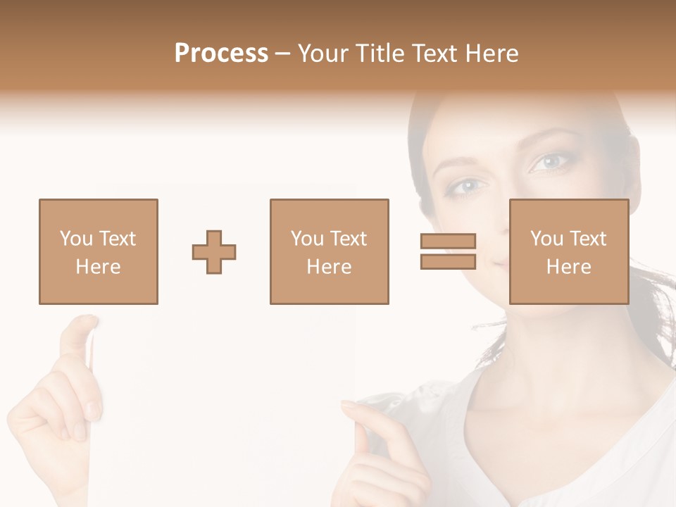 Signboard Cutout Businesspeople PowerPoint Template