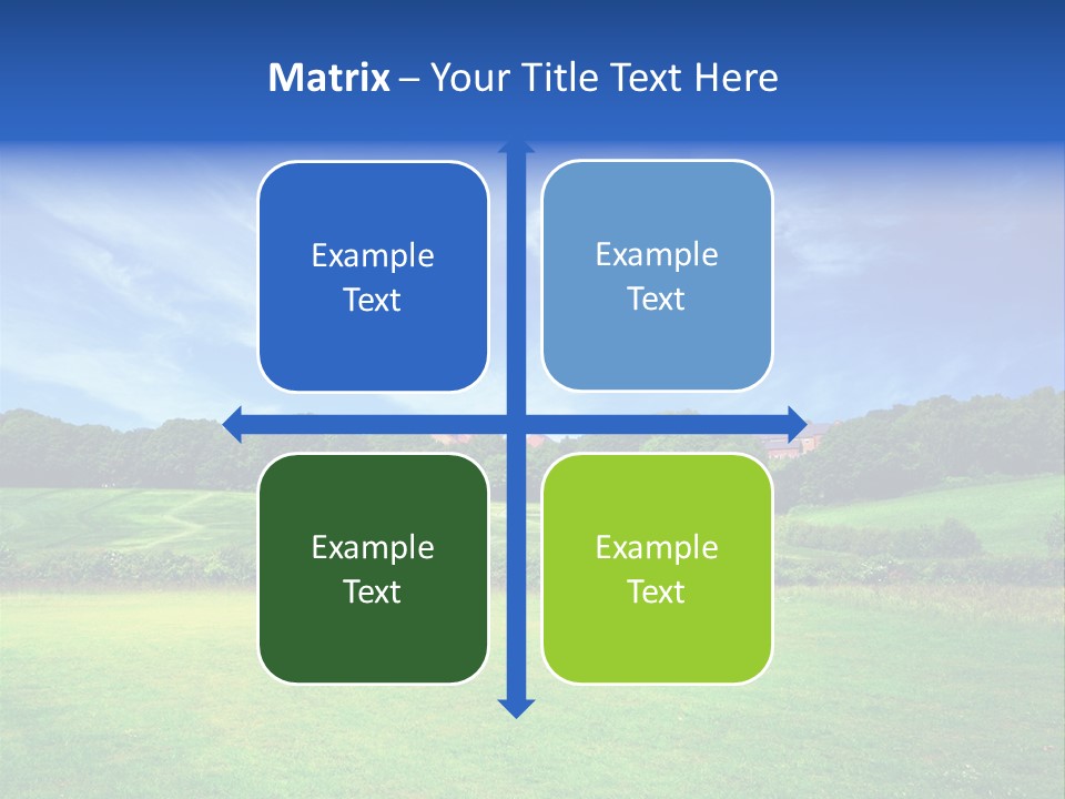 Plain Wood Grassland PowerPoint Template