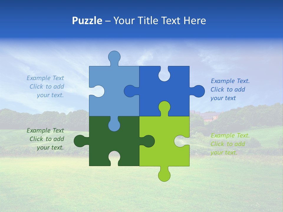 Plain Wood Grassland PowerPoint Template