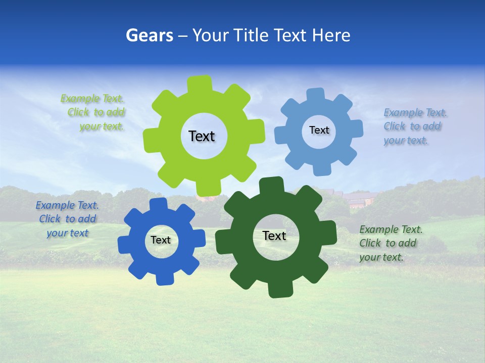 Plain Wood Grassland PowerPoint Template